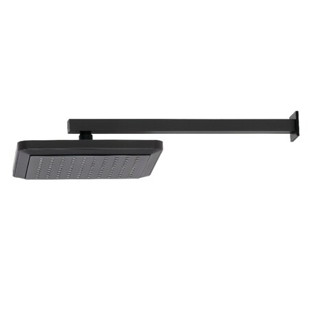 Showerscape K250A0CK 9-5/8-Inch Square Shower Head with Shower Arm, Matte Black K250A0CK